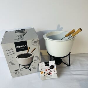 Boska Choco Fondue Marie Chocolate Fondue Set Double Broiler White